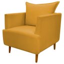 Ver imagem 3 de Kit 2 Poltronas Decorativa para Sala Recepção Escritório Consultório Reforçada Eliza Tecido Suede