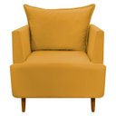 Ver imagem 2 de Kit 2 Poltronas Decorativa para Sala Recepção Escritório Consultório Reforçada Eliza Tecido Suede