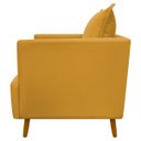Ver imagem 4 de Kit 2 Poltronas Decorativa para Sala Recepção Escritório Consultório Reforçada Eliza Tecido Suede
