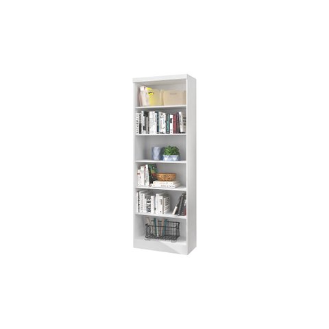 Livreiro Multiuso Sem Portas 5 Prateleiras Organizador Branco