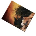 Ver imagem 3 de Quadro Decorativo - a Força de Jesus e o Poder do Leão