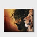 Ver imagem 1 de Quadro Decorativo - a Força de Jesus e o Poder do Leão