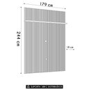 Ver imagem 4 de Painel para Tv 75 Polegadas 179cm Logus Z10 Cumaru - Mpozenato