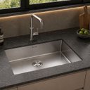 Ver imagem 2 de Cuba de Embutir Quadrum 70U Tramontina 70x40x20 cm Aço Inox Acetinado