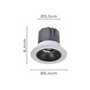 Ver imagem 4 de Spot de Embutir Nordecor Zagle No-frame Redondo Led Alto Irc 97 5w Bivolt Preto 2700k Luz Amarela
