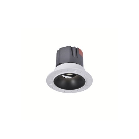 Spot de Embutir Nordecor Zagle No-frame Redondo Led Alto Irc 97 5w Bivolt Preto 2700k Luz Amarela