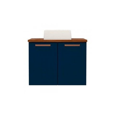 Balcão de Banheiro Bertolini Natura 8005 Blue Navy