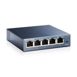 Switch 05 Portas Tp-link Tl-sg105 Gigabit 10/100/1000 Mbps - 3
