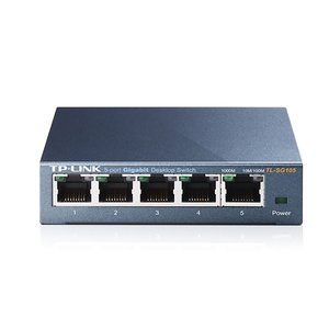 Switch 05 Portas Tp-link Tl-sg105 Gigabit 10/100/1000 Mbps