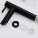 Ver imagem 3 de Torneira Banheiro Lavatorio Inox 304 Escovado Preto Fosco