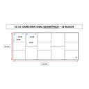 Ver imagem 5 de Cabeceira Cama Box Casal 13 Geométrico Alce Couch Veludo Azul 60cm x 140cm