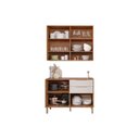 Ver imagem 4 de Cozinha Modulada Mgm Divina 2 Peças (1aéreo+1balcão) C2p44 Freijo/off White-mgm