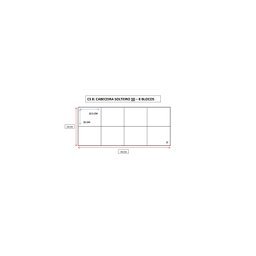 Cabeceira Cama Box Solteiro 8 Blocos Alce Couch Infantil Berlin 90cm - 5