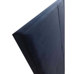 Cabeceira Cama Box Solteiro 13 Geométrico Alce Couch Veludo Azul 60cm x 90cm - 2 Cabeceira Cama Box Solteiro 13 Geométrico Alce Couch Veludo Azul 60cm x 90cm - 2