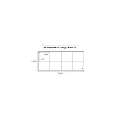 Cabeceira Cama Box Solteiro 8 Blocos Alce Couch Linho Turquesa 90cm - 5