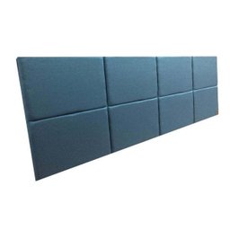 Cabeceira Cama Box Solteiro 8 Blocos Alce Couch Linho Turquesa 90cm - 1 Cabeceira Cama Box Solteiro 8 Blocos Alce Couch Linho Turquesa 90cm - 1