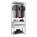 Ver imagem 3 de Guarda-roupa Closet Modulado 2 Gavetas 70cm Valencia Madesa