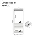 Ver imagem 4 de Guarda-roupa Closet Modulado 2 Gavetas 70cm Valencia Madesa