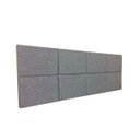 Ver imagem 1 de Cabeceira Cama Box Queen 8 Blocos Alce Couch Linho Cinza 160cm