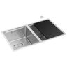 Cuba de Cozinha Dupla em Inox Deca Wish 75 745x440x201 Cc.620.75.duo.inx - 4