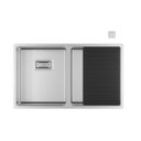 Ver imagem 1 de Cuba de Cozinha Dupla em Inox Deca Wish 75 745x440x201 Cc.620.75.duo.inx