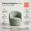 Ver imagem 5 de Poltrona Decorativa Saara Orgânica Bouclê Verde Menta Desk Design