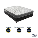 Ver imagem 3 de Cama Box Viúvo Preto e Colchão Iso 100 D33 Ortobom