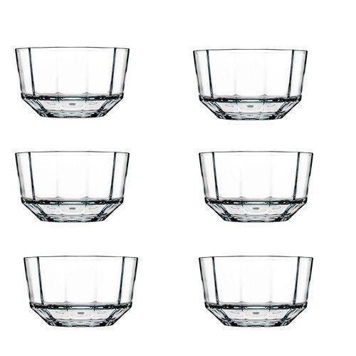 Jogo de 6 BOWLS Prisma em Vidro 350ML Transparente Pasabahce 46390