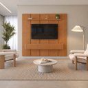 Ver imagem 1 de Conjunto Painel Dominus + Nicho Union Nicho Naturalle 3 Gavetas sem LED Mavaular