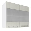 Ver imagem 1 de Armário Aéreo com 2 Portas de Vidro 80cm Art in Móveis Mia Coccina