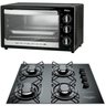 Fogão Cooktop 4 Bocas Esmaltec + Forno Elétrico Philco 36L - 1