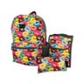 Mochila Escolar Donuts com Estojo e Lancheira 3 Peças - 1