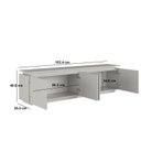 Ver imagem 3 de Rack para TV até 65 Polegadas com Iluminação em LED 183,4cm Rabat Yescasa Bege