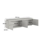 Ver imagem 3 de Rack para TV até 65 Polegadas com Iluminação em LED 183,4cm Rabat Yescasa Bege