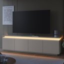 Ver imagem 6 de Rack para TV até 65 Polegadas com Iluminação em LED 183,4cm Rabat Yescasa Bege