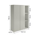 Ver imagem 6 de Conjunto de Escritório Office 3 Peças Mesa Balcão Armário Oslo