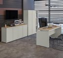 Ver imagem 1 de Conjunto de Escritório Office 3 Peças Mesa Balcão Armário Oslo