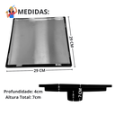 Ver imagem 4 de Ralo Oculto Discreto 30x30 Cola Piso Coletor Saída 4 Pol com Sifão Anti Cheiro