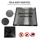 Ver imagem 5 de Ralo Oculto Discreto 30x30 Cola Piso Coletor Saída 4 Pol com Sifão Anti Cheiro