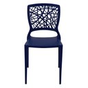 Ver imagem 2 de Cadeira Tramontina Joana em Polipropileno e Fibra de Vidro Azul Yale Tramontina