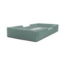 Ver imagem 1 de Cama Infantil Solteiro em Bouclé no Estilo Montessoriano com Espuma D28 - Erva Doce