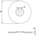 Ver imagem 2 de Disco de Desbaste para Aço Inox 7" Tramontina Pro Tramontina