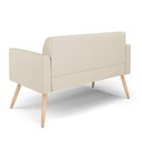 Ver imagem 4 de Sofá Namoradeira com 2 Poltronas Pés Palito Natural Marisa Corino Bege D03 - D'Rossi