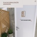 Ver imagem 6 de Placa de Banheiro Placas para Banheiro Feminino Masculino:branco - Ele 15x20