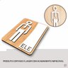 Placa de Banheiro Placas para Banheiro Feminino Masculino:branco - Ele 15x20 - 8
