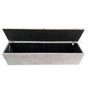 Ver imagem 3 de Recamier Puff Baú - Capitonê - Beira de Cama - 1,40 Cm - Bege Claro