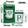 Caneca Porcelana Premium Brasfoot Palmeiras 280ml Licenciada Branco - 3