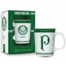 Caneca Porcelana Premium Brasfoot Palmeiras 280ml Licenciada Branco - 1