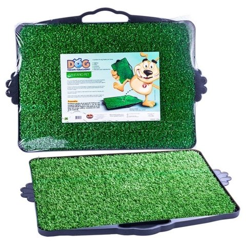 Sanitário Higiênico Furacão Pet Dog Toalete Grama para Cães