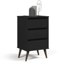 Ver imagem 3 de Mesa de Cabeceira Alecrim Retrô Preto